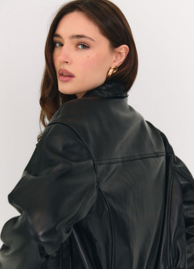 Intrecciato Collar Jacket