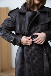 GIELFI Intrecciato Trench Coat