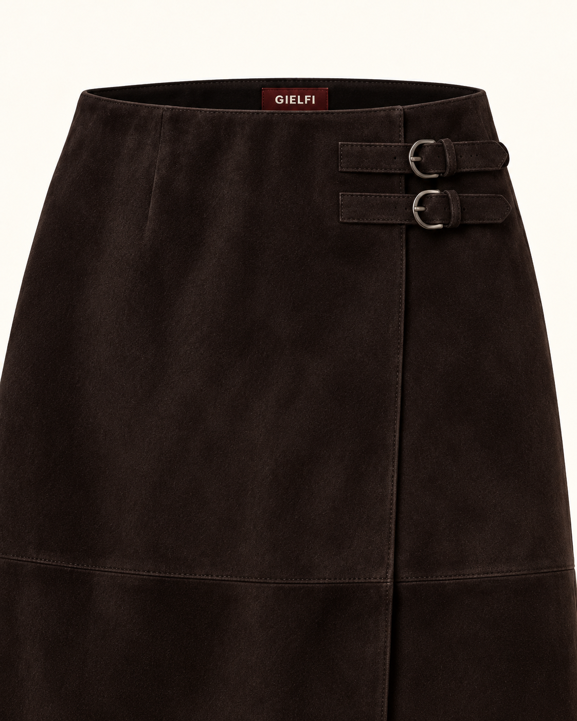 Valentina Suede Midi Skirt