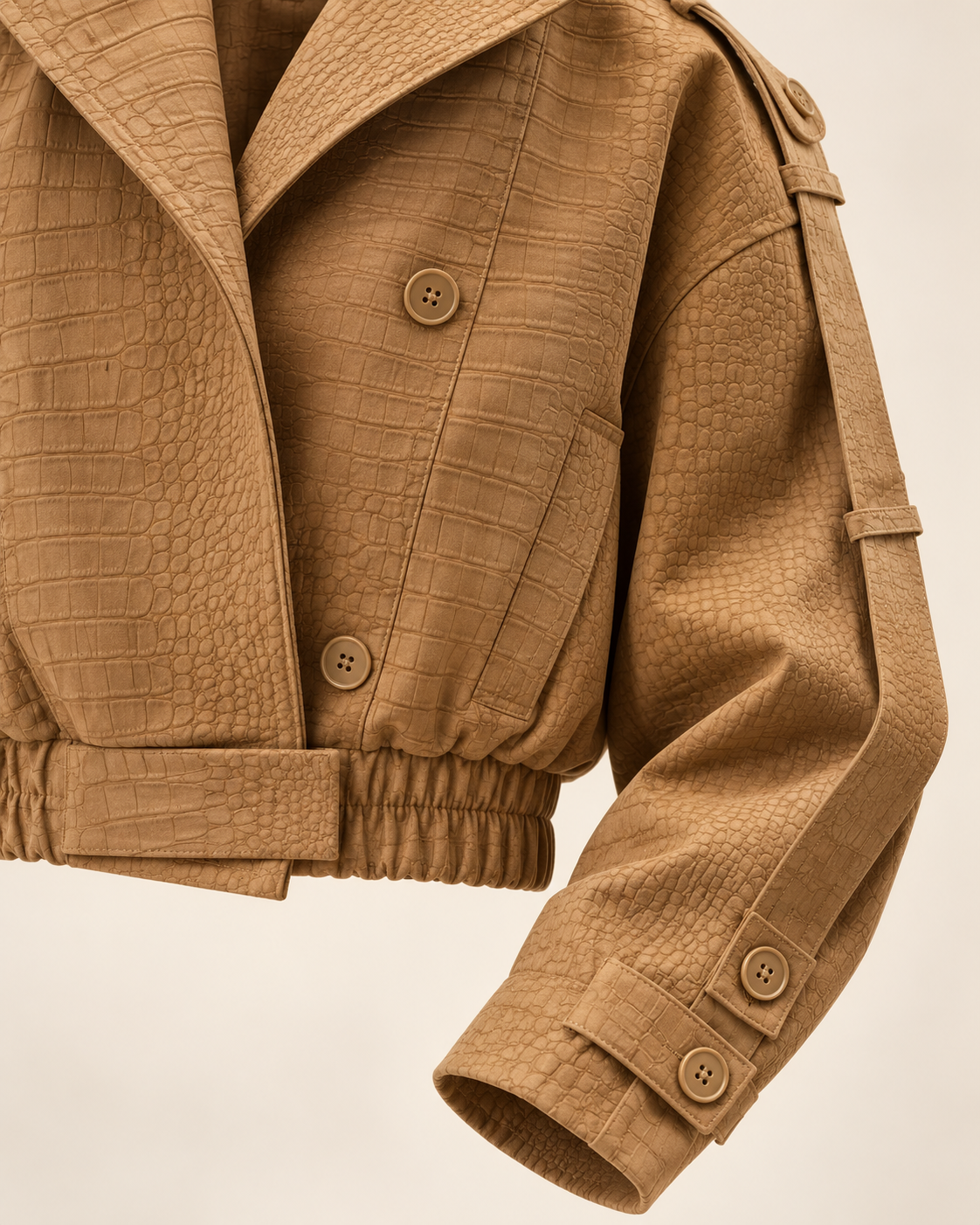Siena Croco Embossed Trench Jacket