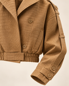 Siena Croco Embossed Trench Jacket