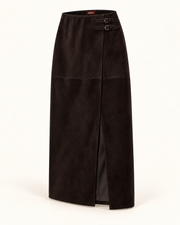 Valentina Suede Midi Skirt
