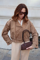 Siena Croco Embossed Trench Jacket