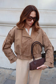 Siena Croco Embossed Trench Jacket