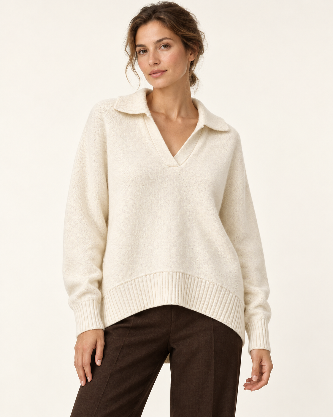 Clara Cashmere V-Neck Jumper