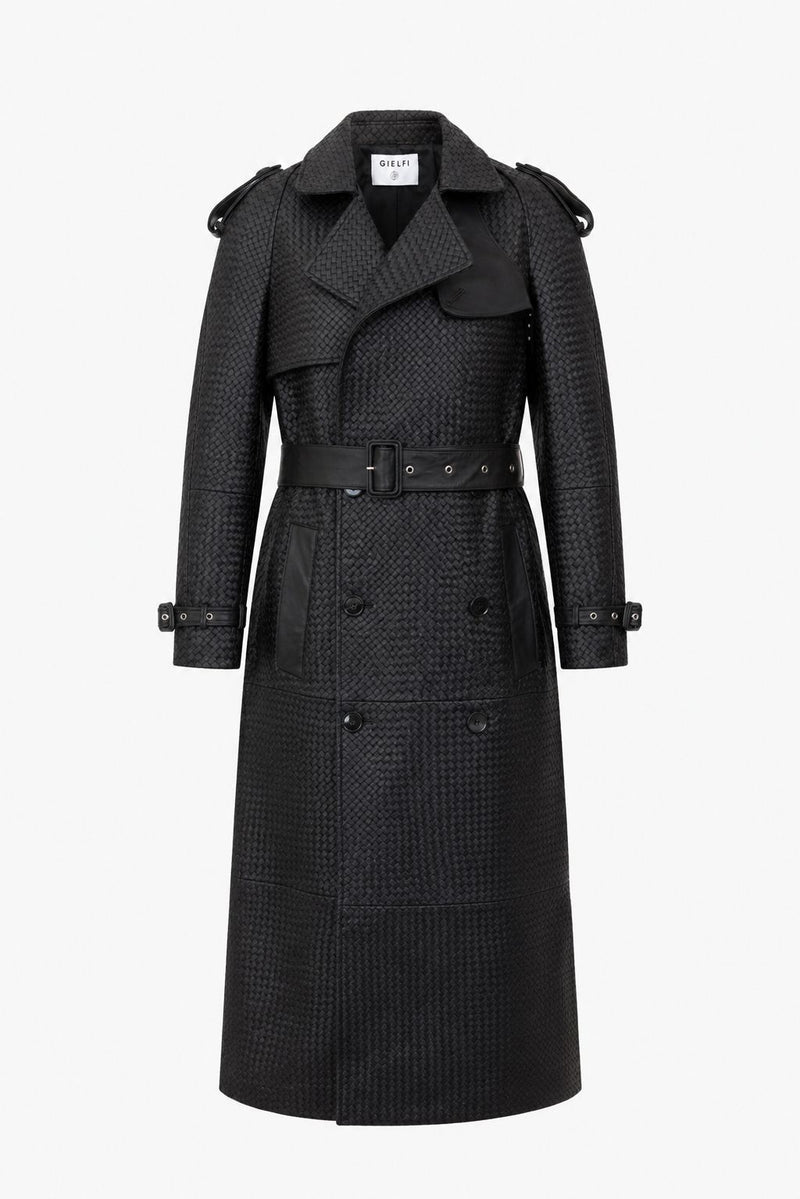 GIELFI Intrecciato Trench Coat